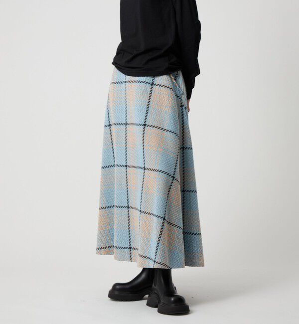 EMMEL REFINES「＜EMMEL REFINES＞EM ツィードライク チェック フレアスカート」|スカート|