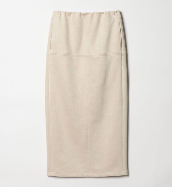 EMMEL REFINES「＜EMMEL REFINES＞EM スウェードライク ステッチ Iラインスカート」|スカート|