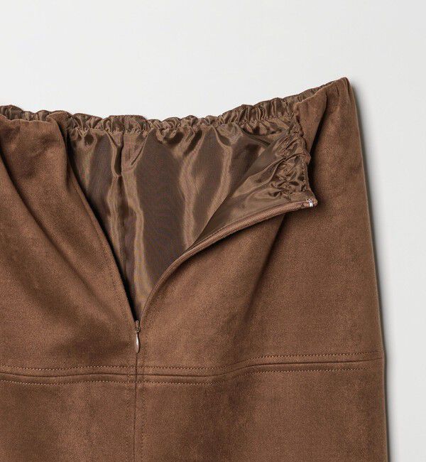 EMMEL REFINES「＜EMMEL REFINES＞EM スウェードライク ステッチ Iラインスカート」|スカート|