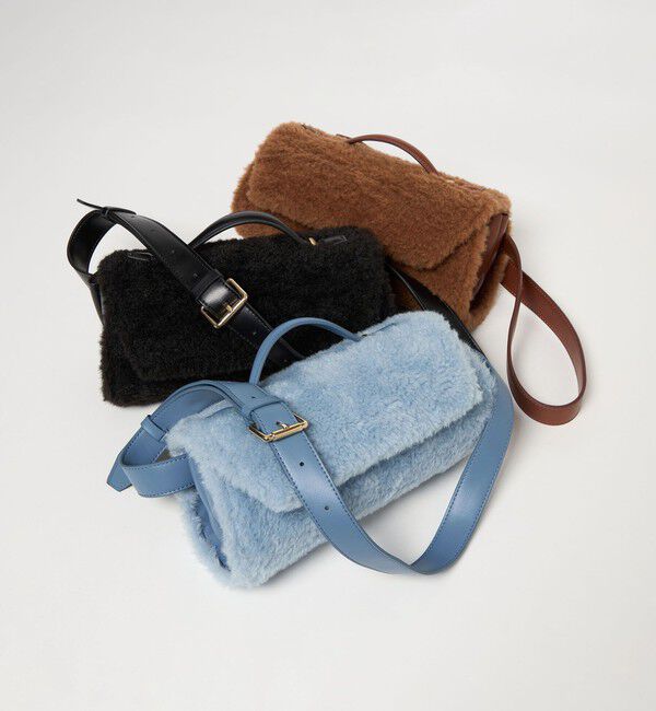 EMMEL REFINES「＜EMMEL REFINES＞EM フラップ ボア ショルダーバッグ」|ショルダー・メッセンジャー|