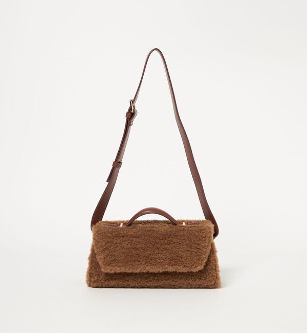 EMMEL REFINES「＜EMMEL REFINES＞EM フラップ ボア ショルダーバッグ」|ショルダー・メッセンジャー|MD.BROWN