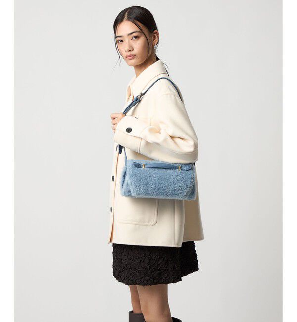 EMMEL REFINES「＜EMMEL REFINES＞EM フラップ ボア ショルダーバッグ」|ショルダー・メッセンジャー|