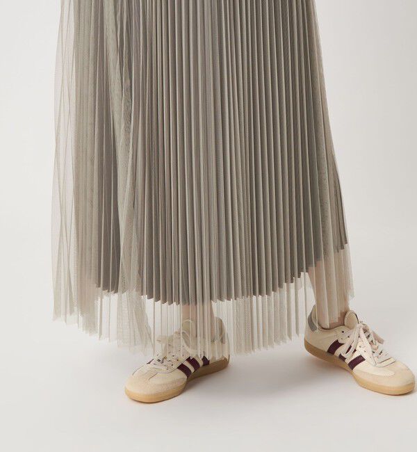 UNITED ARROWS green label relaxing「［size SHORT/TALLあり］2WAY チュール プリーツ スカート」|フレア|