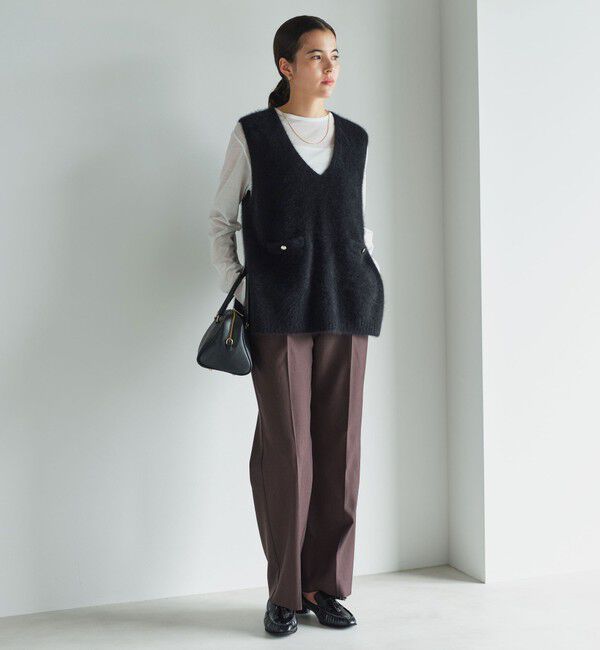 UNITED ARROWS green label relaxing「ヘアリー ニット ベスト」|ベスト・ジレ|