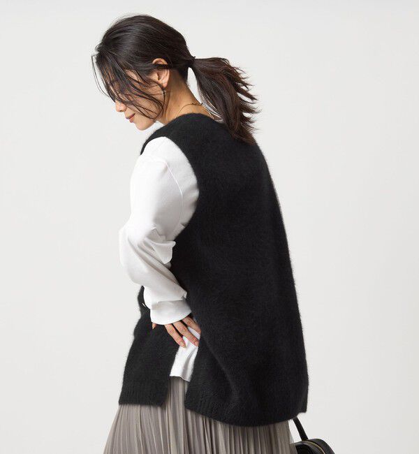 UNITED ARROWS green label relaxing「ヘアリー ニット ベスト」|ベスト・ジレ|