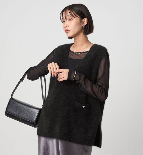 UNITED ARROWS green label relaxing「ヘアリー ニット ベスト」|ベスト・ジレ|