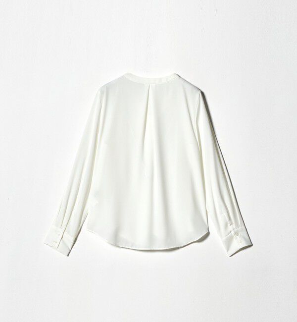 UNITED ARROWS green label relaxing「肩タック Vネック ブラウス マシンウォッシャブル UVカット」|シャツ・ブラウス|