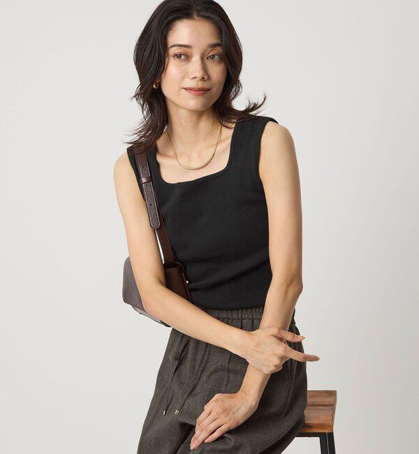 UNITED ARROWS green label relaxing「デコルテ フライス タンクトップ 2」|タンクトップ|