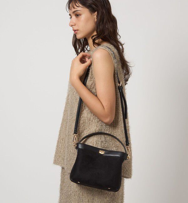 UNITED ARROWS green label relaxing「2WAY コンビ ワンハンドル バッグ / ショルダーバッグ 」|ショルダー・メッセンジャー|BLACK