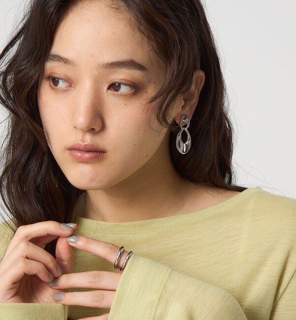 UNITED ARROWS green label relaxing「Wオーバルリング イヤリング」|ピアス|