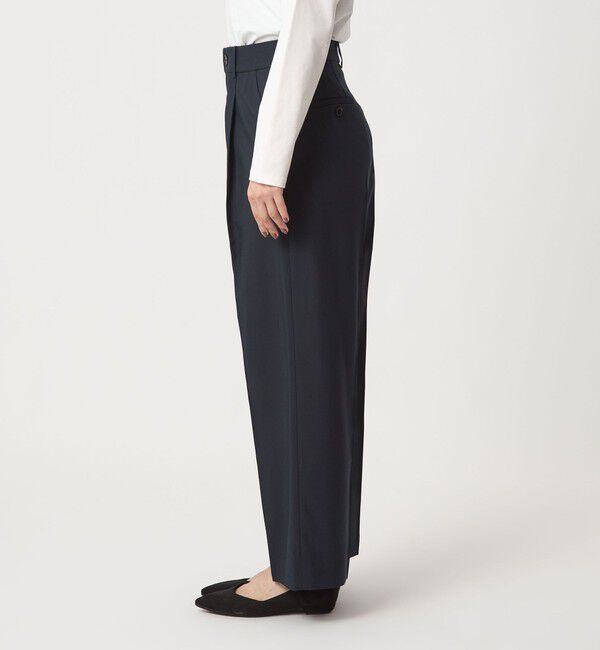 UNITED ARROWS green label relaxing「［size SHORT/TALLあり］キチントボトムス カバー ワイド パンツ」|スラックス|