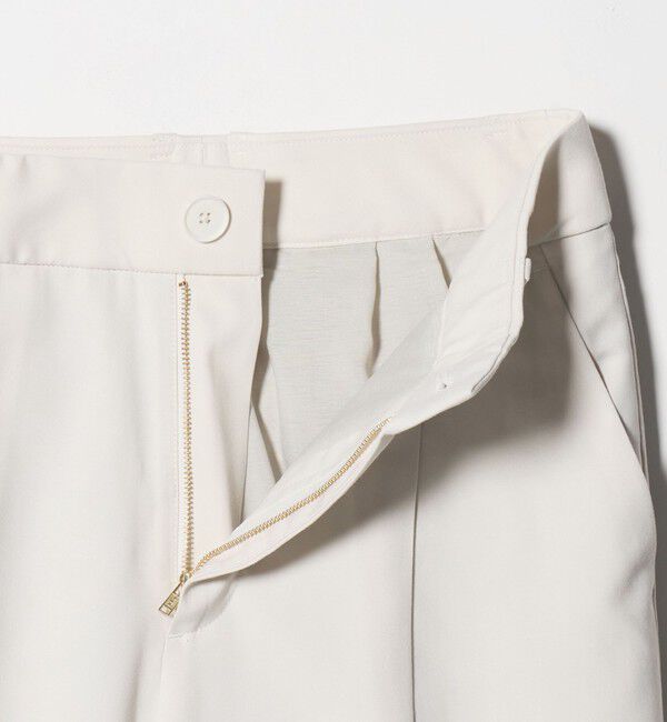 UNITED ARROWS green label relaxing「［size SHORT/TALLあり］キチントボトムス カバー ワイド パンツ オフホワイト」|スラックス|