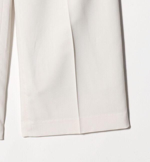 UNITED ARROWS green label relaxing「［size SHORT/TALLあり］キチントボトムス カバー ワイド パンツ オフホワイト」|スラックス|