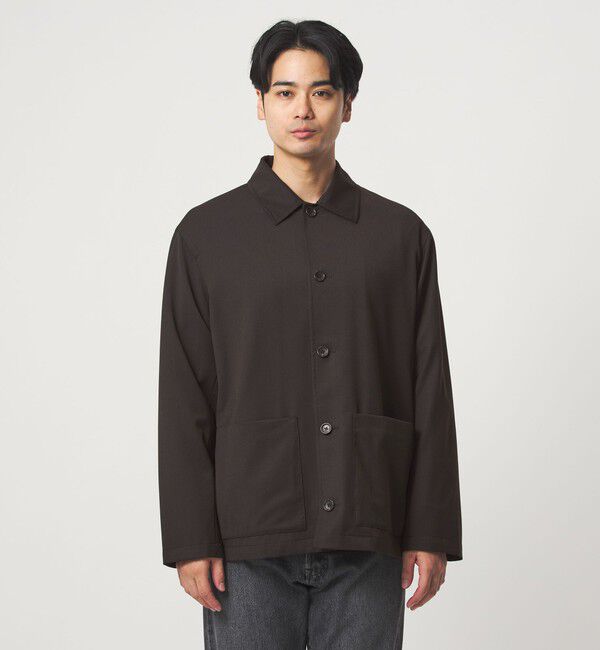 UNITED ARROWS green label relaxing「TW サージ カバーオール -ストレッチ-」|ブルゾン・スタジャン|
