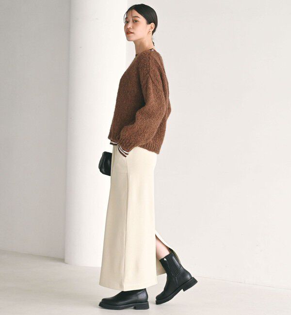 UNITED ARROWS green label relaxing「【WEB限定】＜at ease＞ダブルフェイス タイト スカート」|タイト|