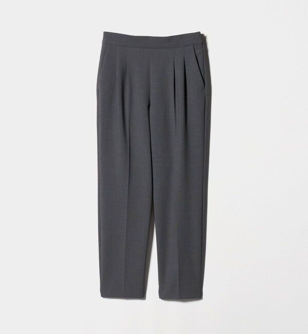 UNITED ARROWS green label relaxing「［size SHORT/TALLあり］ダブルクロス テーパード パンツ ウォッシャブル ストレッチ」|スラックス|