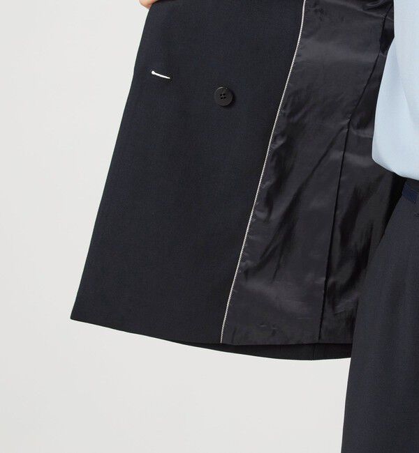 UNITED ARROWS green label relaxing「ダブルクロス ダブル ジャケット ウォッシャブル ストレッチ」|テーラードジャケット|