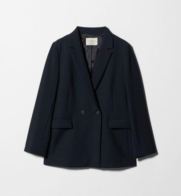 UNITED ARROWS green label relaxing「ダブルクロス ダブル ジャケット ウォッシャブル ストレッチ」|テーラードジャケット|