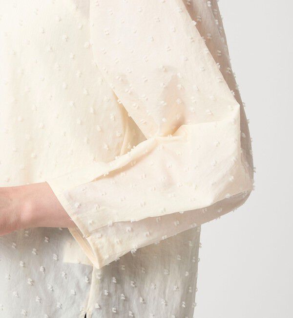 UNITED ARROWS green label relaxing「ドットジャカード ブラウス」|シャツ・ブラウス|