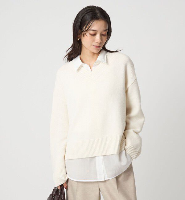 UNITED ARROWS green label relaxing「SERENITY Vネック プルオーバー ニット」|ニット・セーター|