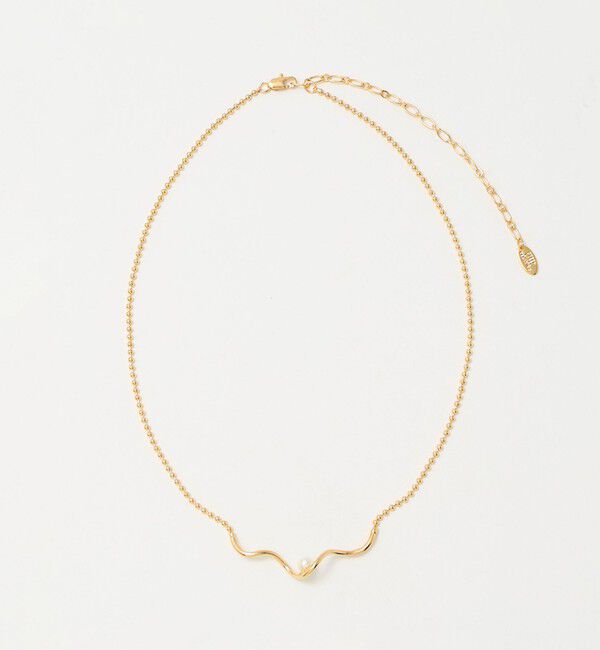 UNITED ARROWS green label relaxing「ウェーブバー ネックレス」|ネックレス|GOLD