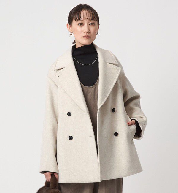 UNITED ARROWS green label relaxing「［size SHORTあり］＜1_OF MINE＞W ピーコート」|ピーコート|NATURAL