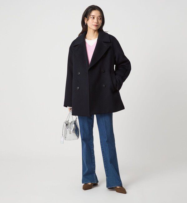 UNITED ARROWS green label relaxing「［size SHORTあり］＜1_OF MINE＞W ピーコート」|ピーコート|