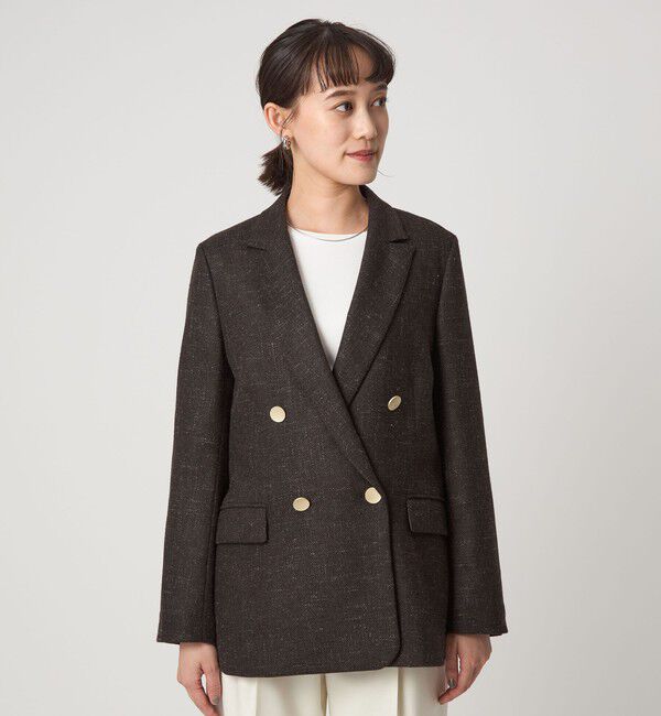 UNITED ARROWS green label relaxing「［size SHORTあり］スラブ ダブル ジャケット」|テーラードジャケット|