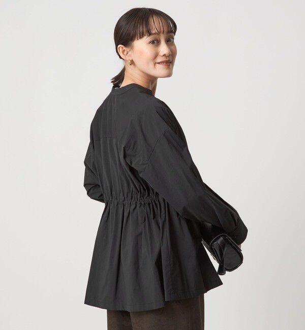 UNITED ARROWS green label relaxing「ウエスト ギャザー ハオリ ロングスリーブ シャツ」|シャツ・ブラウス|