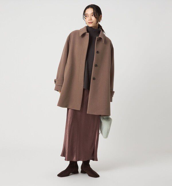 UNITED ARROWS green label relaxing「［size SHORT/TALLあり］SENTDALE WOOL ミドル コート」|ステンカラーコート|