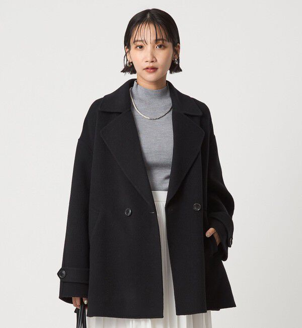 UNITED ARROWS green label relaxing「［size SHORTあり］リバー テーラード ミドルコート」|その他|BLACK