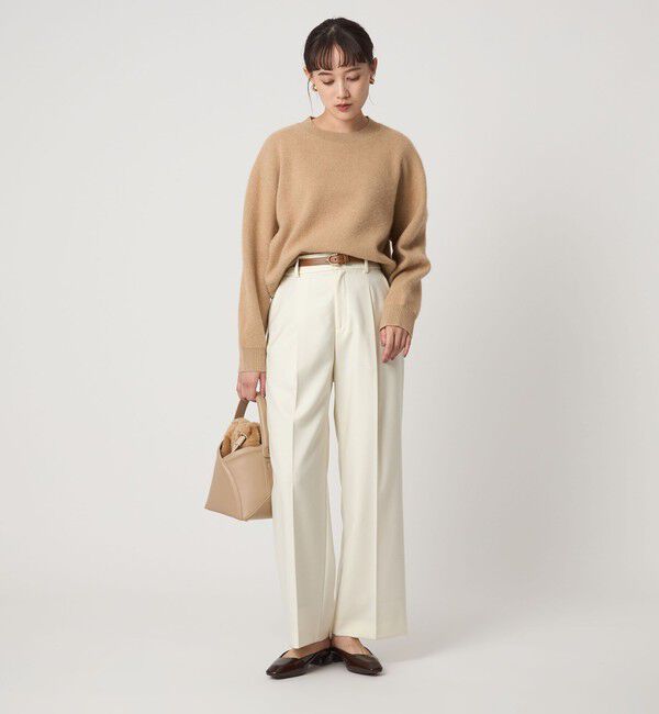 UNITED ARROWS green label relaxing「FOXブレンド ラメ フォルム ドルマン ニット プルオーバー」|ニット・セーター|