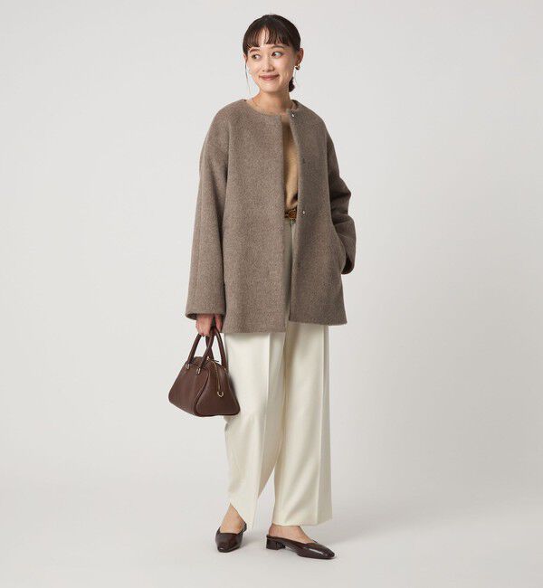 UNITED ARROWS green label relaxing「FOXブレンド ラメ フォルム ドルマン ニット プルオーバー」|ニット・セーター|