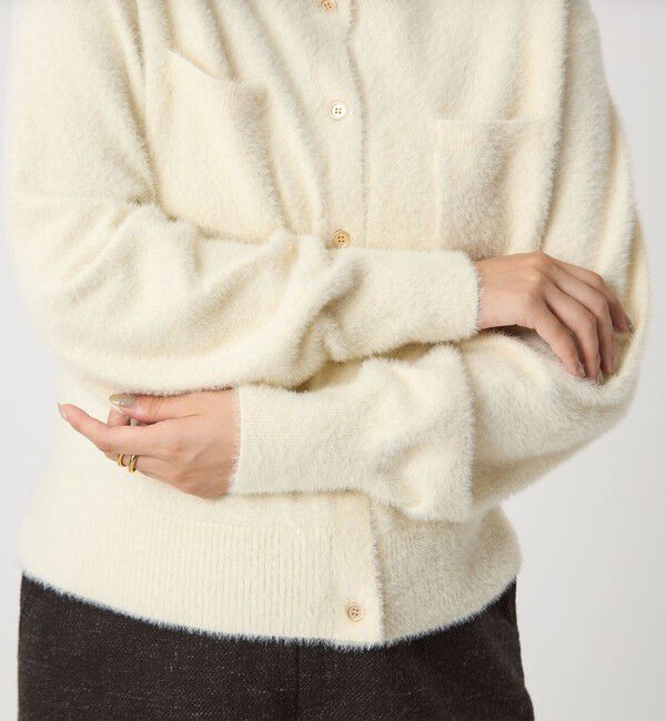 UNITED ARROWS green label relaxing「フラッフ フェザーヤーン ニット カーディガン」|カーディガン|