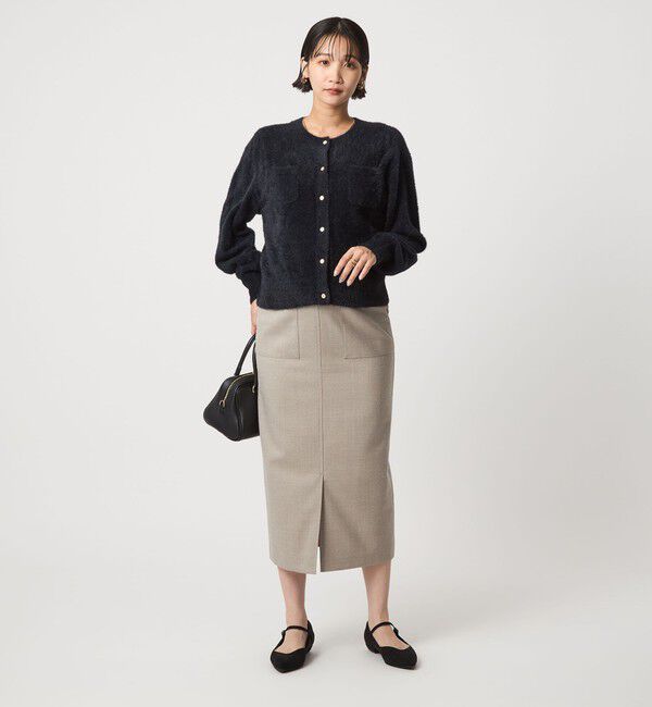 UNITED ARROWS green label relaxing「フラッフ フェザーヤーン ニット カーディガン」|カーディガン|