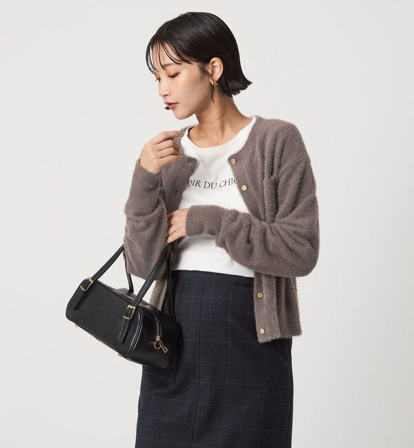 UNITED ARROWS green label relaxing「フラッフ フェザーヤーン ニット カーディガン」|カーディガン|