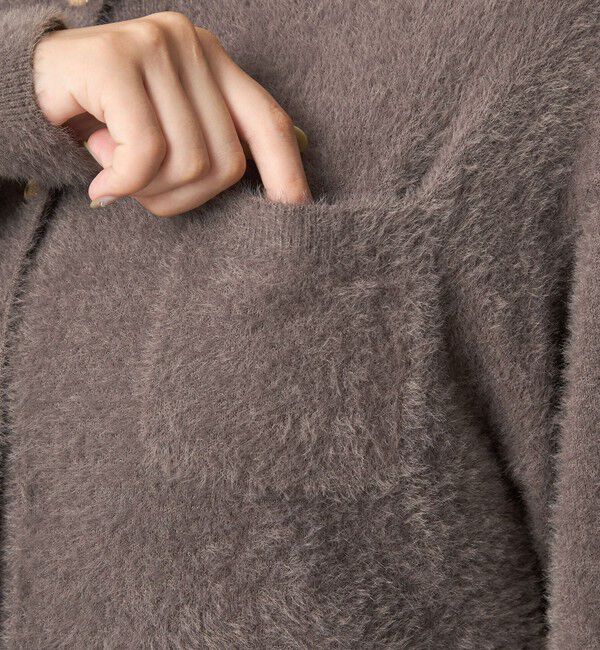 UNITED ARROWS green label relaxing「フラッフ フェザーヤーン ニット カーディガン」|カーディガン|