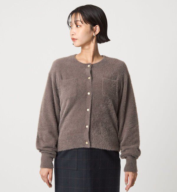 UNITED ARROWS green label relaxing「フラッフ フェザーヤーン ニット カーディガン」|カーディガン|