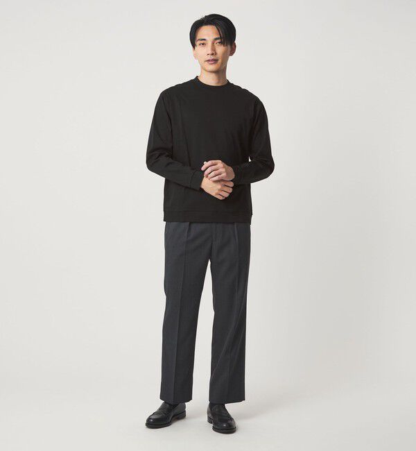 UNITED ARROWS green label relaxing「L/A ポンチ ビズ クルーネック カットソー -抗菌-」|Tシャツ・カットソー|