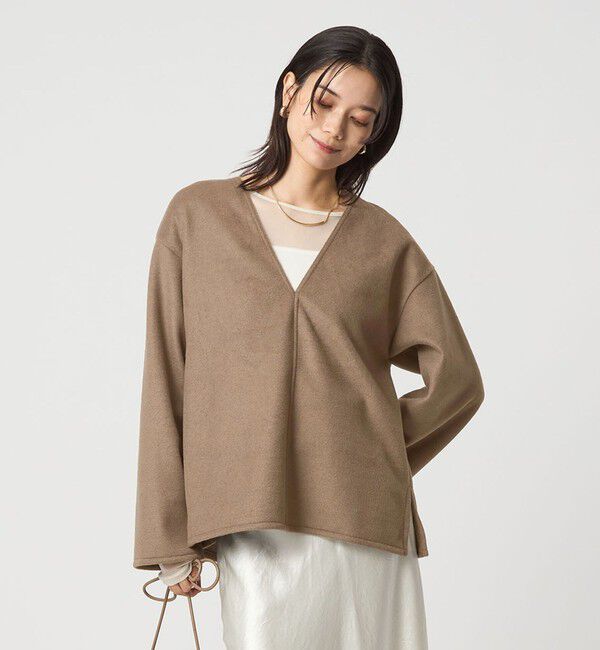 UNITED ARROWS green label relaxing「シャギー Vネック プルオーバー」|Tシャツ・カットソー|