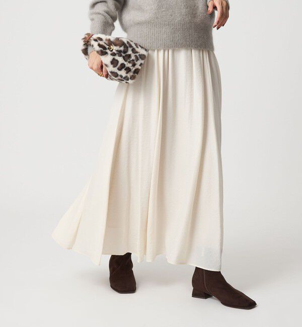 UNITED ARROWS green label relaxing「ナロー フレア スカート」|フレア|OFF WHITE