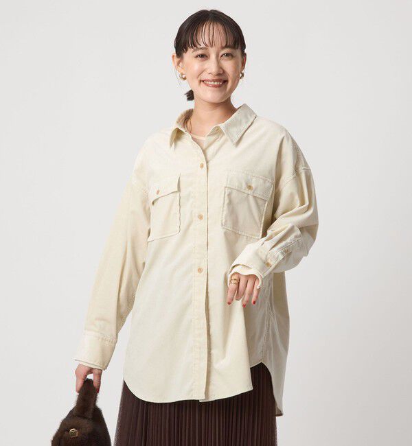 UNITED ARROWS green label relaxing「コーデュロイ ダブルポケット シャツ」|シャツ・ブラウス|