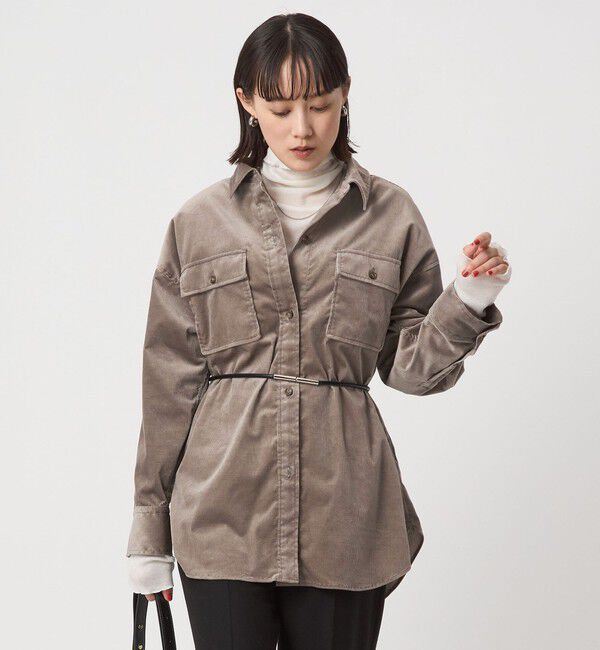 UNITED ARROWS green label relaxing「コーデュロイ ダブルポケット シャツ」|シャツ・ブラウス|