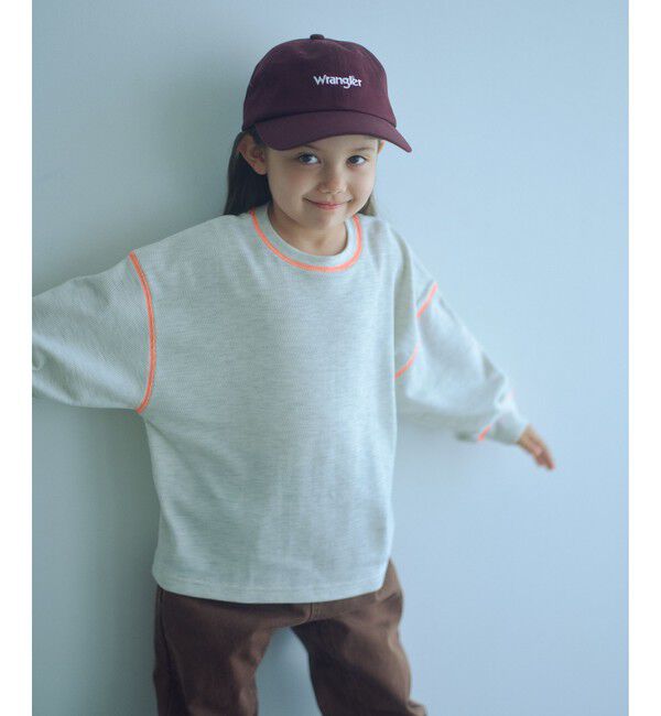 UNITED ARROWS green label relaxing「ハニカム 配色 プルオーバー / キッズ  100cm-160cm」|Tシャツ・カットソー|OFF WHITE