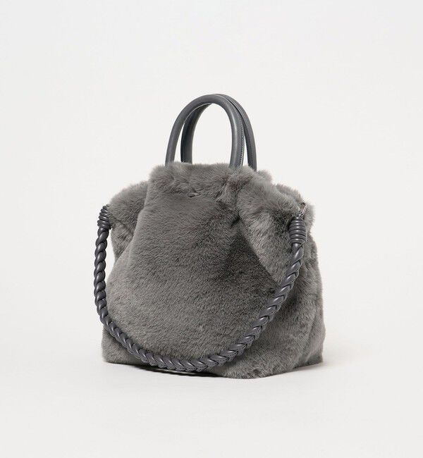 UNITED ARROWS green label relaxing「フェイクファー2WAY トートバッグ / ショルダーバッグ」|ショルダー・メッセンジャー|