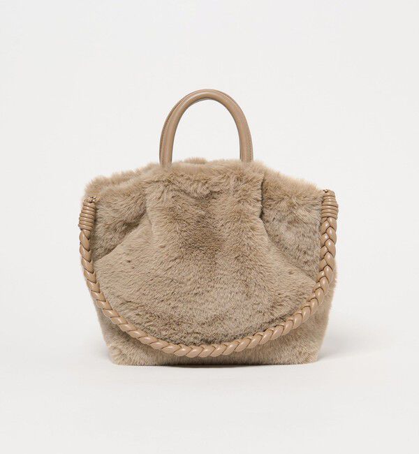 UNITED ARROWS green label relaxing「フェイクファー2WAY トートバッグ / ショルダーバッグ」|ショルダー・メッセンジャー|