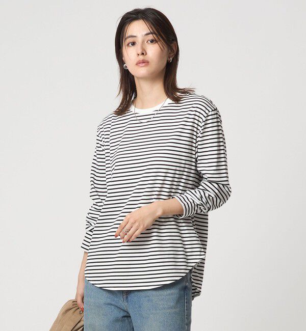 UNITED ARROWS green label relaxing「ラウンドヘム スムース ロングスリーブ プルオーバー」|Tシャツ・カットソー|