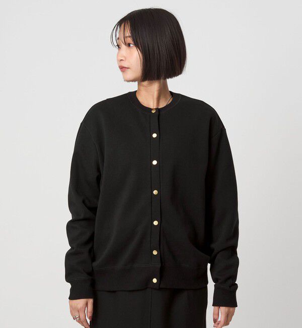 UNITED ARROWS green label relaxing「メタル調 ドットボタン カーディガン」|カーディガン|