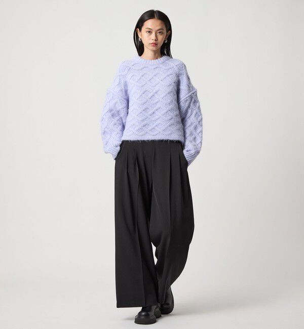 EMMEL REFINES「＜EMMEL REFINES＞EM ハイウエスト ワイドパンツ」|チノ|