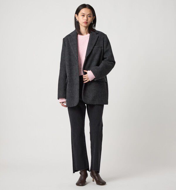 EMMEL REFINES「＜EMMEL REFINES＞EM シャギー ボンディング ジャケット」|テーラードジャケット|